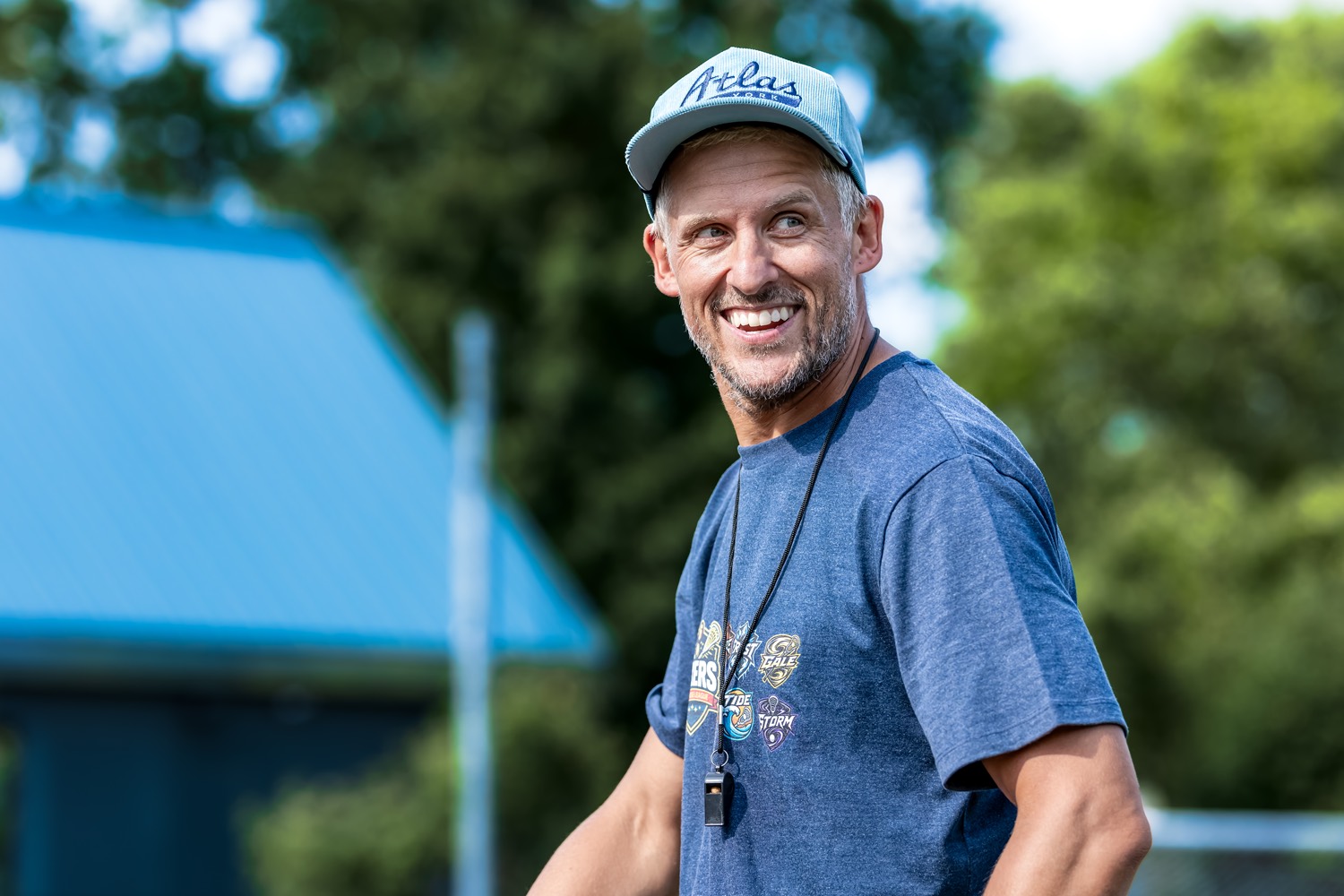 Coach Jake Sheppard, founder of From X Lacrosse, coaching in Cranford, NJ